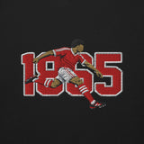 Nottingham 1865 retro embroidered football sweatshirt in Black