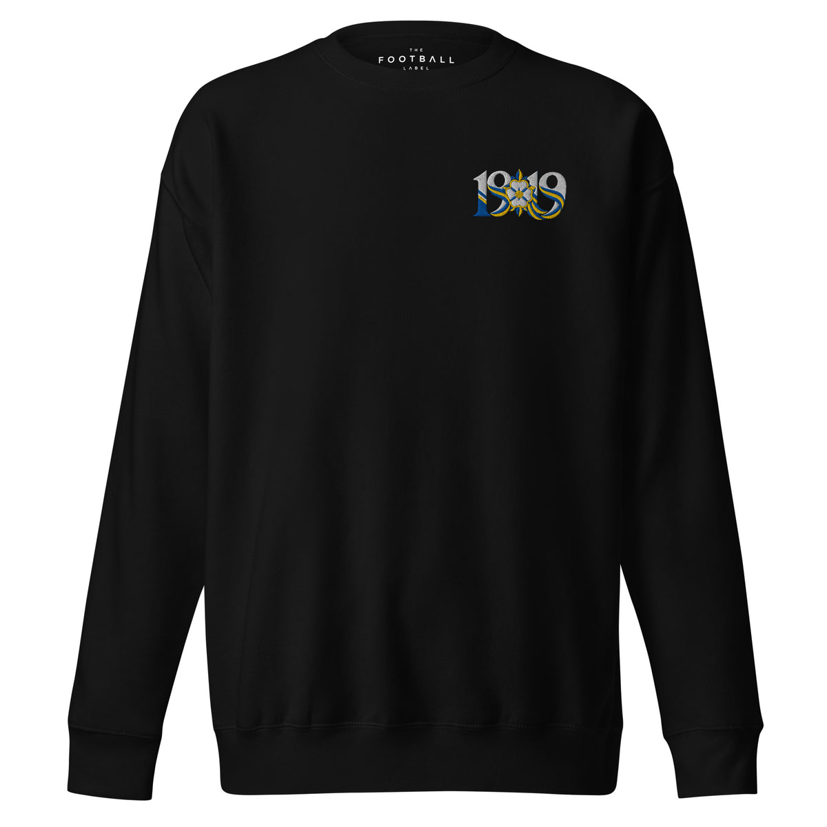 Leeds 1919 — White Rose Heritage Embroidered Football Sweatshirt