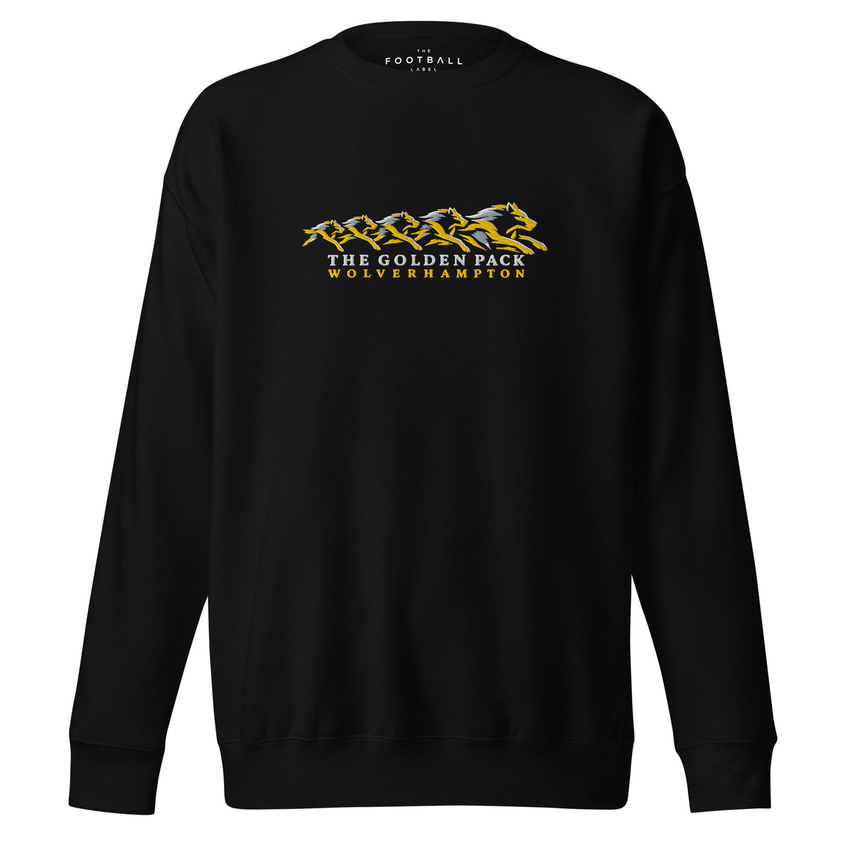 The Golden Pack Wolverhampton Inspired Embroidered Football Sweatshirt