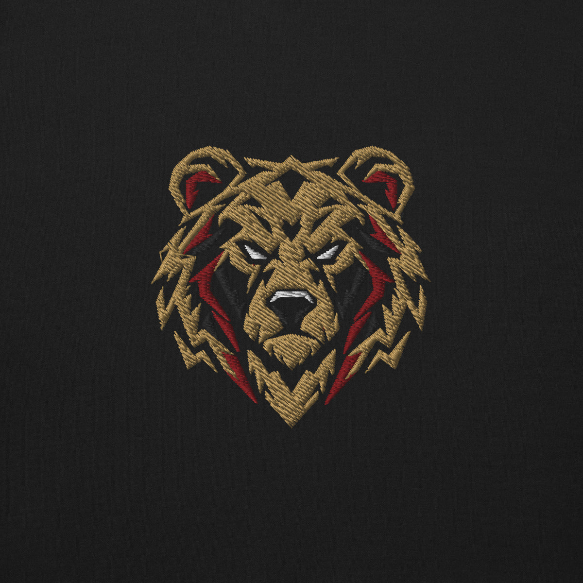 Bournemouth Inspired Geometric Bear Embroidered Football Sweatshirt