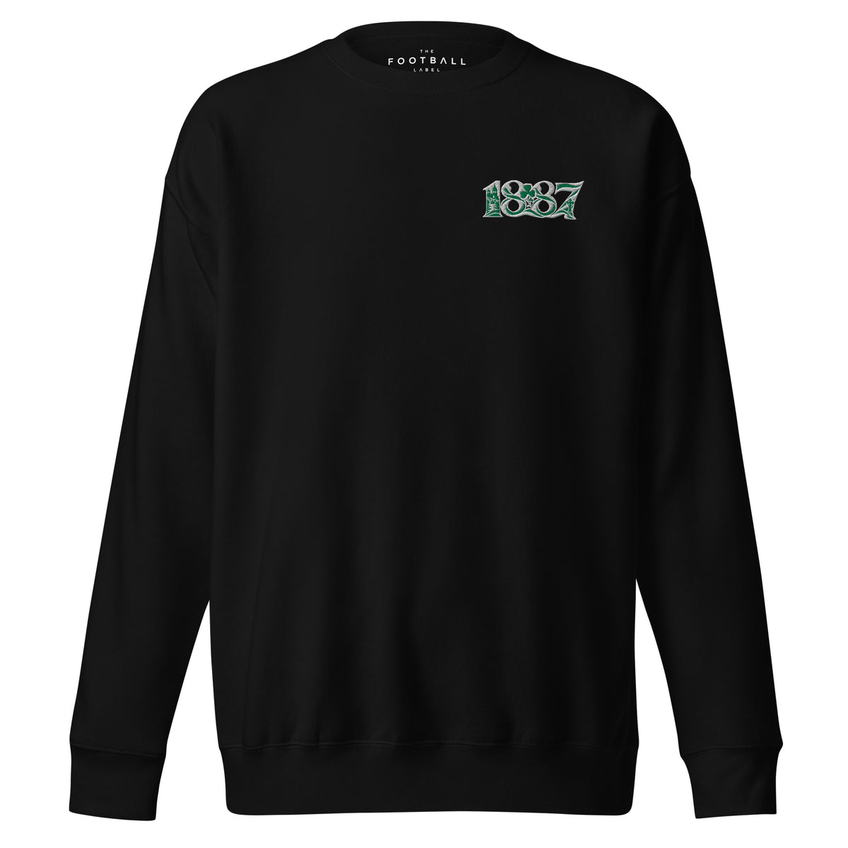 Celtic 1887 Founding Year Inspired Embroidered Football Sweatshirt