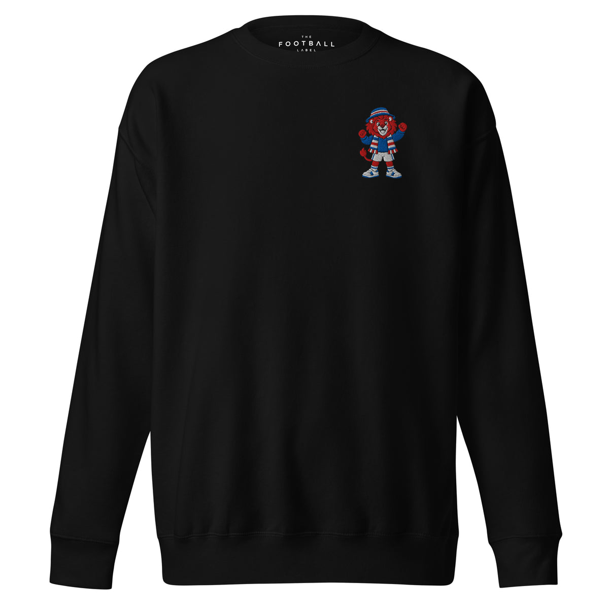 Rangers Inspired Red Lion Embroidered Football Sweatshirt