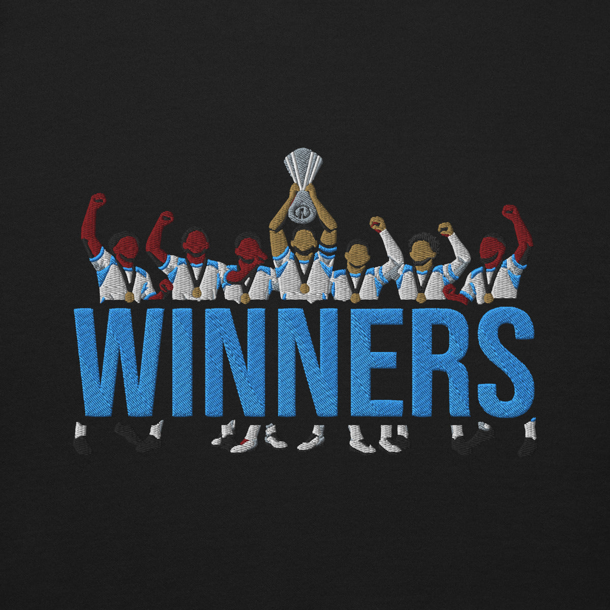Aston Villa Inspired European Cup Champions Sweatshirt, black front view