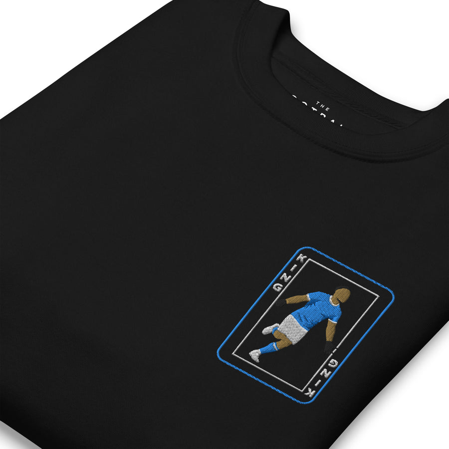 Kun Aguero Inspired Manchester City King Card Embroidered Football Sweatshirt