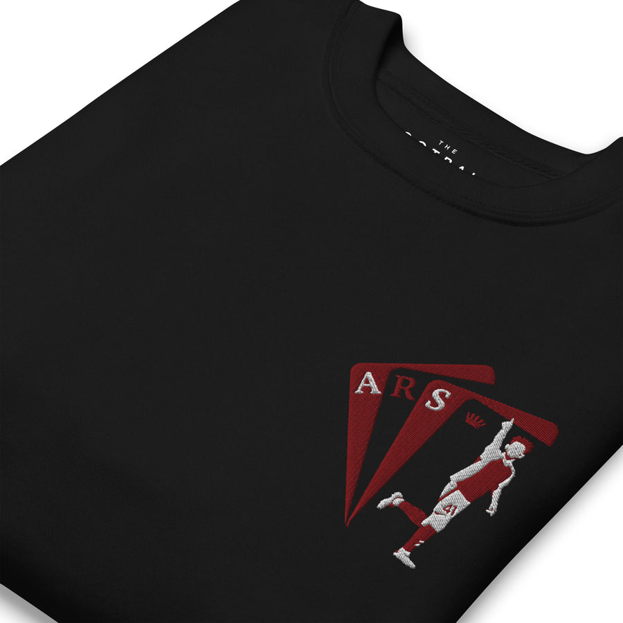 Declan Rice Inspired Arsenal King Embroidered Football Sweatshirt