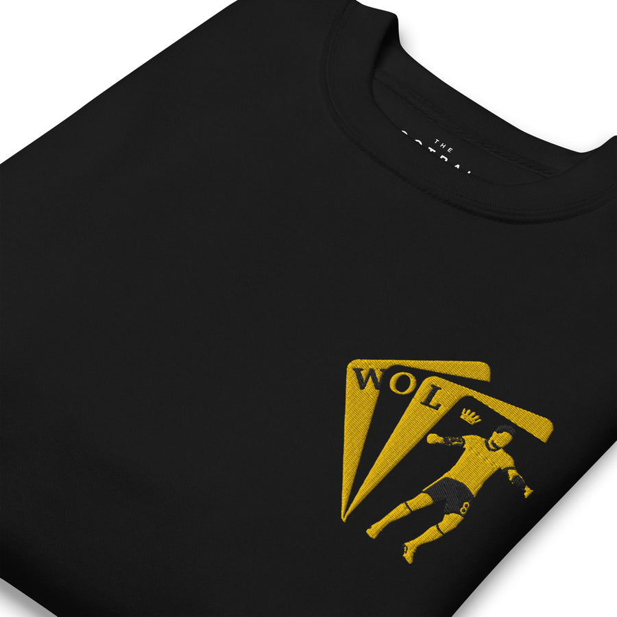 Rúben Neves Inspired Wolves King Embroidered Football Sweatshirt