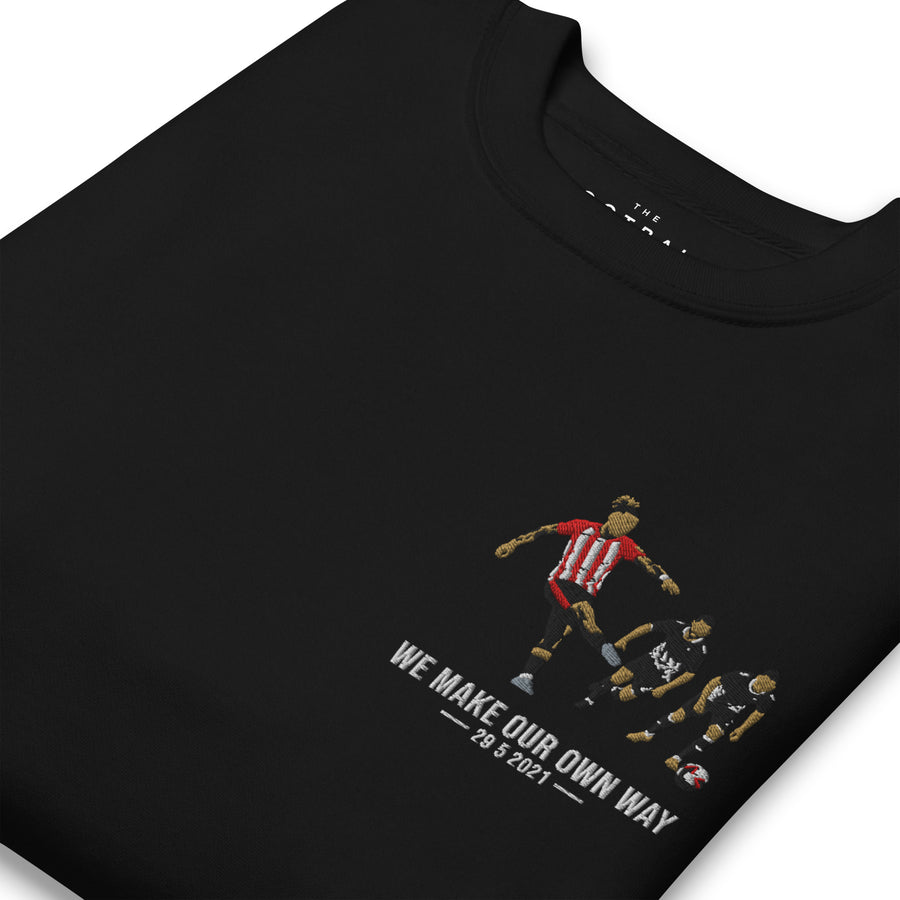 Ivan Toney Inspired Brentford Iconic Moment Embroidered Football Sweatshirt