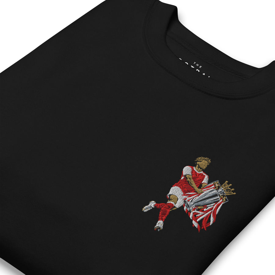 Martin Ødegaard — Trophy Lift Arsenal Inspired Embroidered Football Sweatshirt