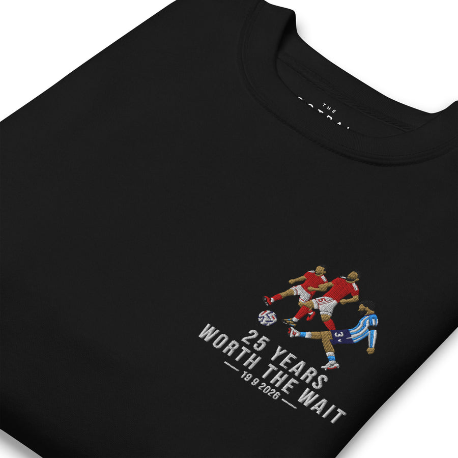 Coventry City — 25 Years Worth the Wait Embroidered Football Sweatshirt