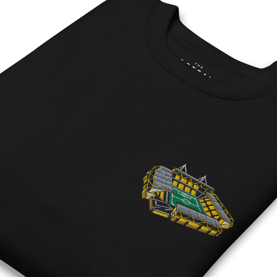 Molineux Stadium Inspired Wolverhampton Wanderers Embroidered Football Sweatshirt