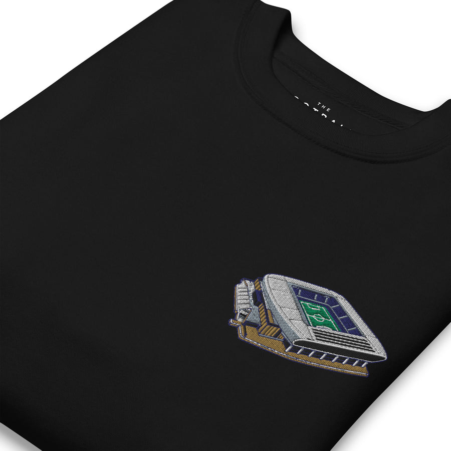 Hill Dickinson Stadium Inspired Everton Embroidered Football Sweatshirt