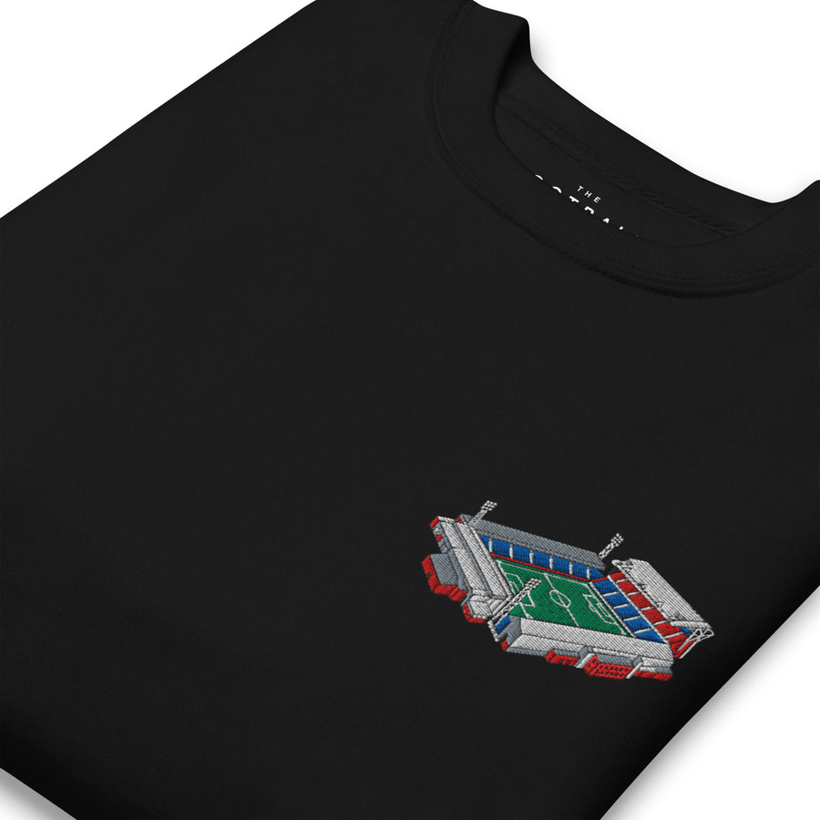 Selhurst Park Inspired Crystal Palace Embroidered Football Sweatshirt