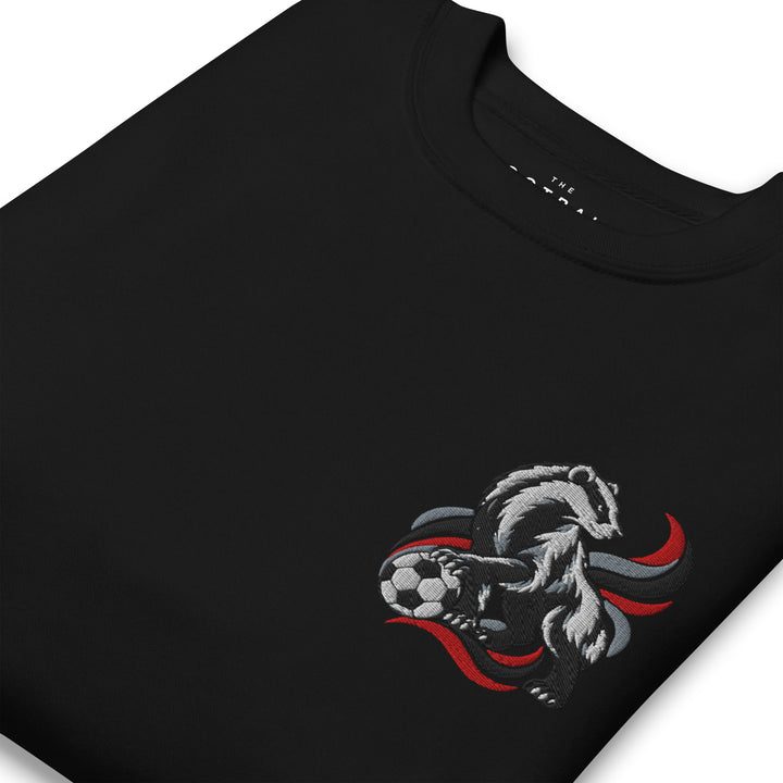 Cottagers Badger Inspired Embroidered Football Sweatshirt