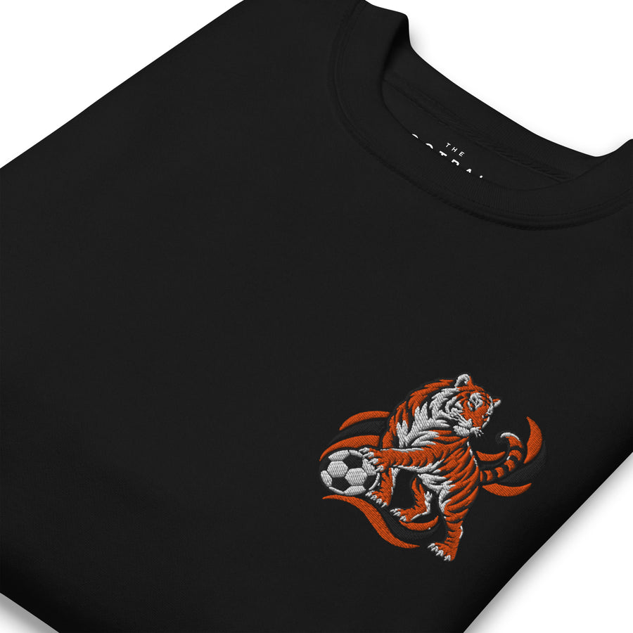 The Tigers Inspired Embroidered Football Sweatshirt
