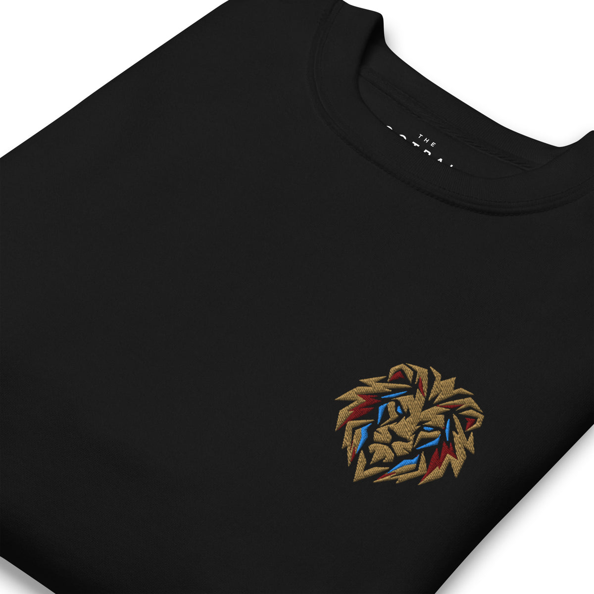 Aston Villa Inspired Geometric Lion Football Sweatshirt