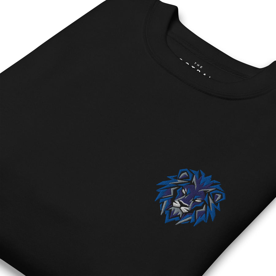 Chelsea Inspired Geometric Lion Football Sweatshirt