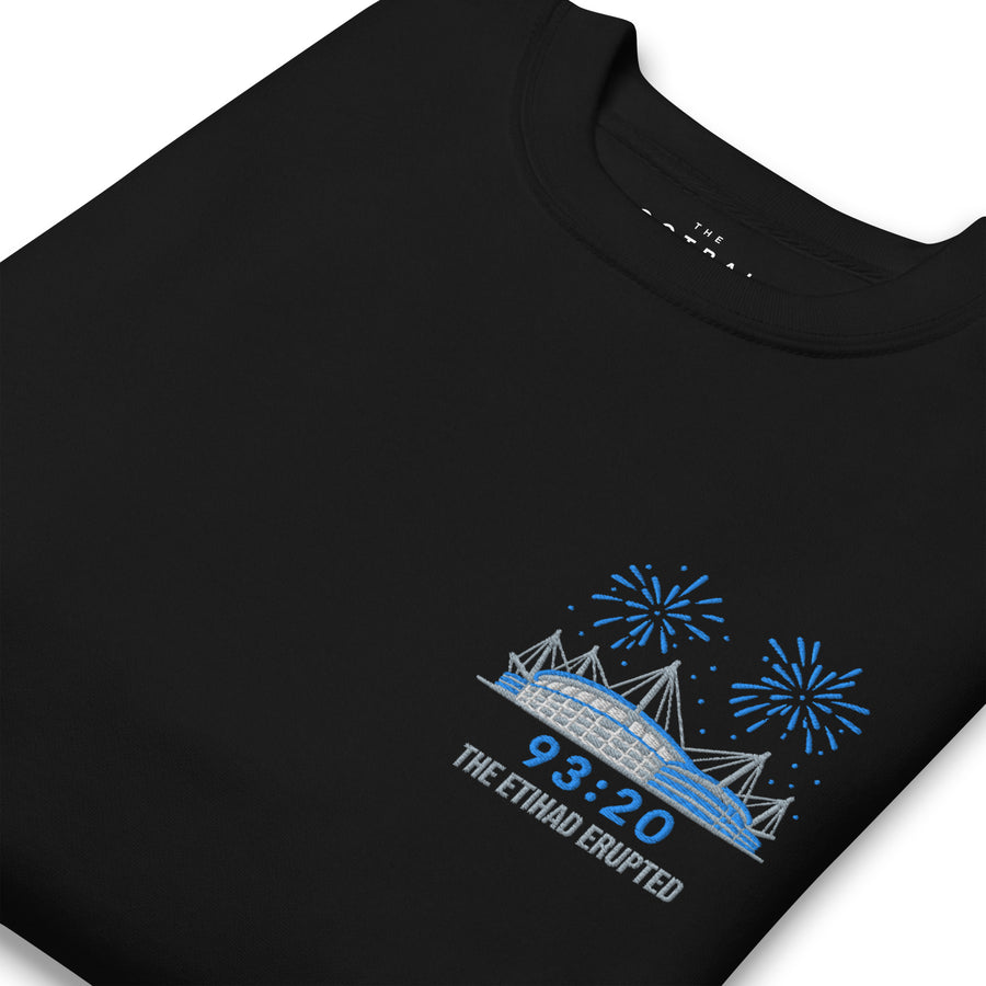 Time to Celebrate 93:20 Embroidered Football Sweatshirt