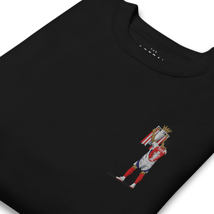 Declan Rice Inspired Arsenal Trophy Lift Embroidered Football Sweatshirt