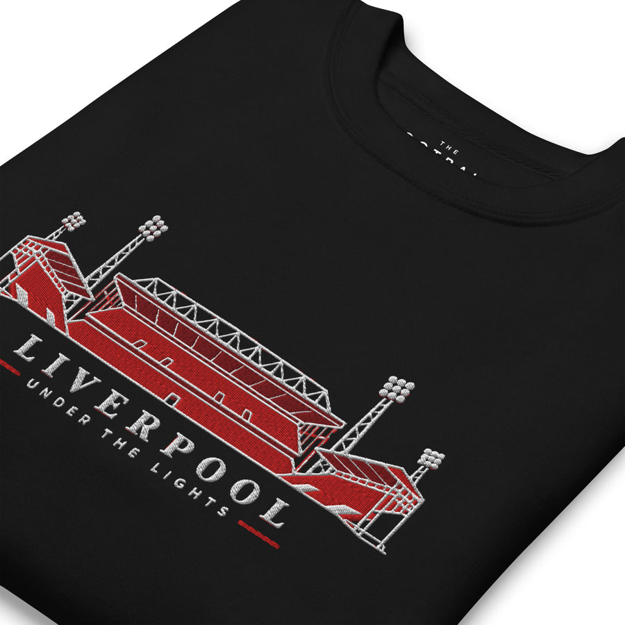 Liverpool Inspired Under The Lights Embroidered Football Sweatshirt