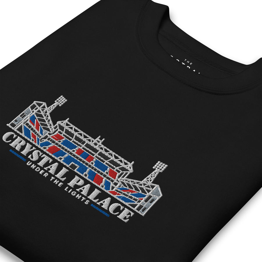 Crystal Palace Inspired Under The Lights Embroidered Football Sweatshirt
