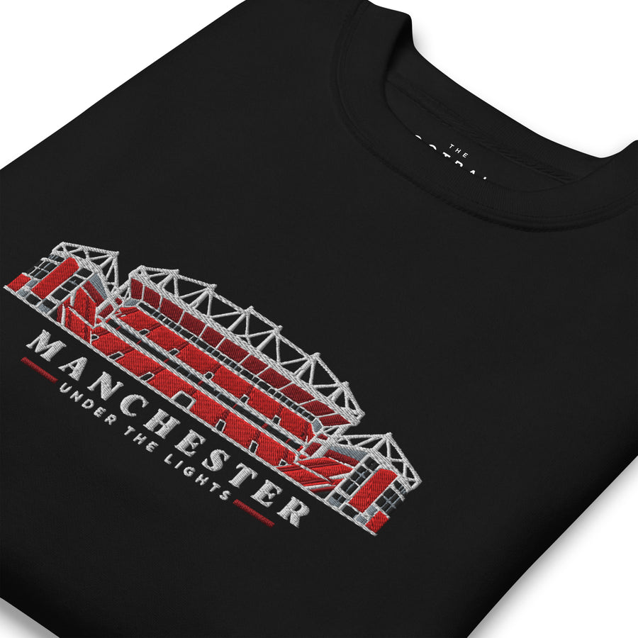 Manchester United Inspired Under The Lights Embroidered Football Sweatshirt