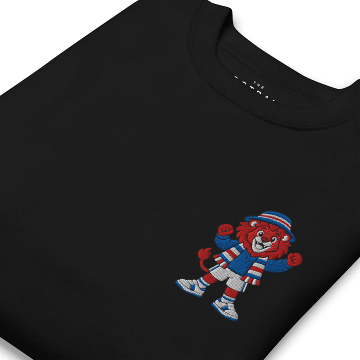 Rangers Inspired Red Lion Embroidered Football Sweatshirt