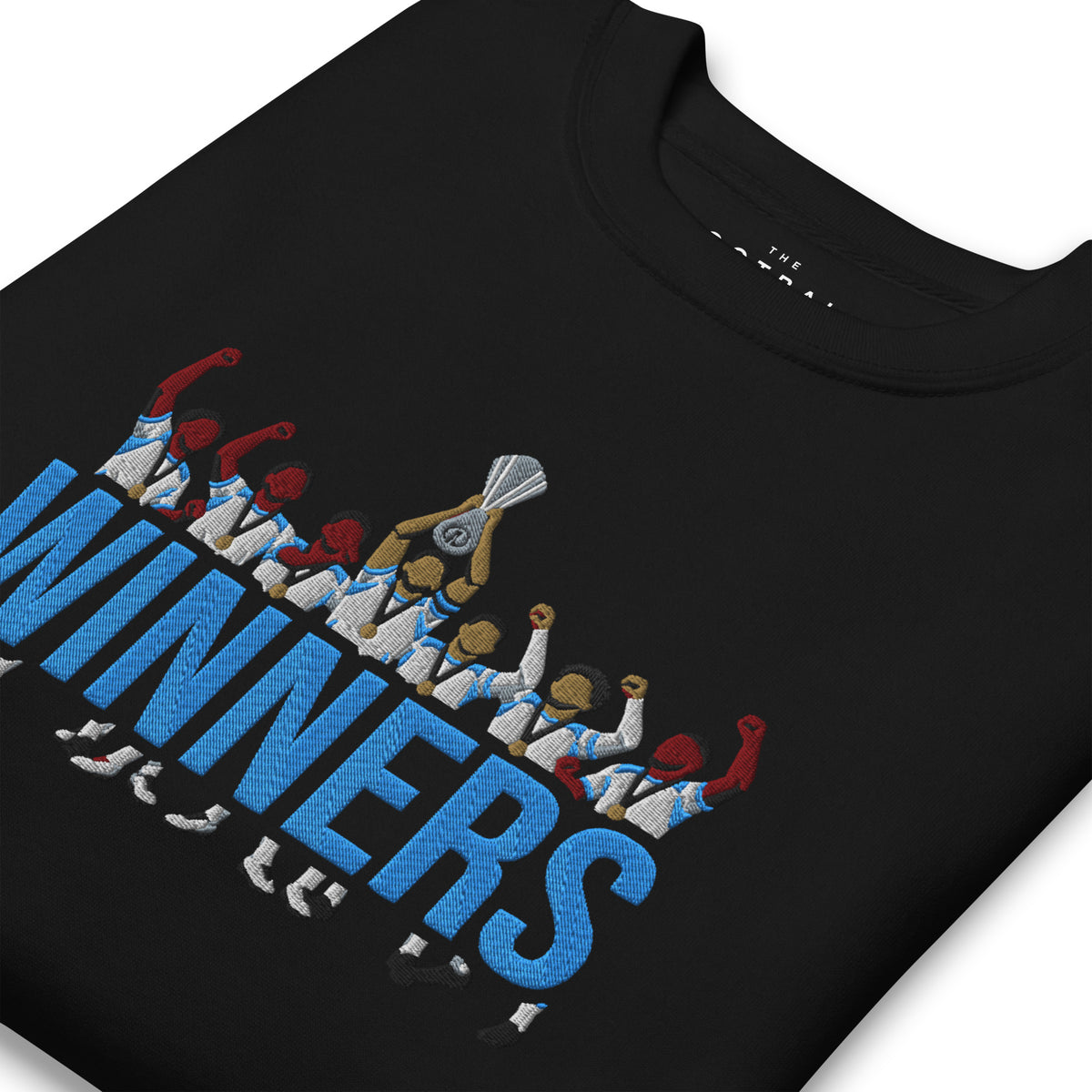Aston Villa Inspired European Cup Champions Sweatshirt, black zoomed in view