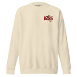 Nottingham 1865 retro embroidered football sweatshirt in Bone