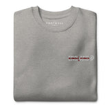 England World Cup Lion Embroidered Football Sweatshirt in carbon grey, alternate front view