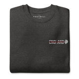 England World Cup Lion Embroidered Football Sweatshirt in charcoal heather, alternate front view