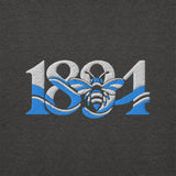 Manchester 1894 Worker Bee embroidered football sweatshirt in Charcoal Heather