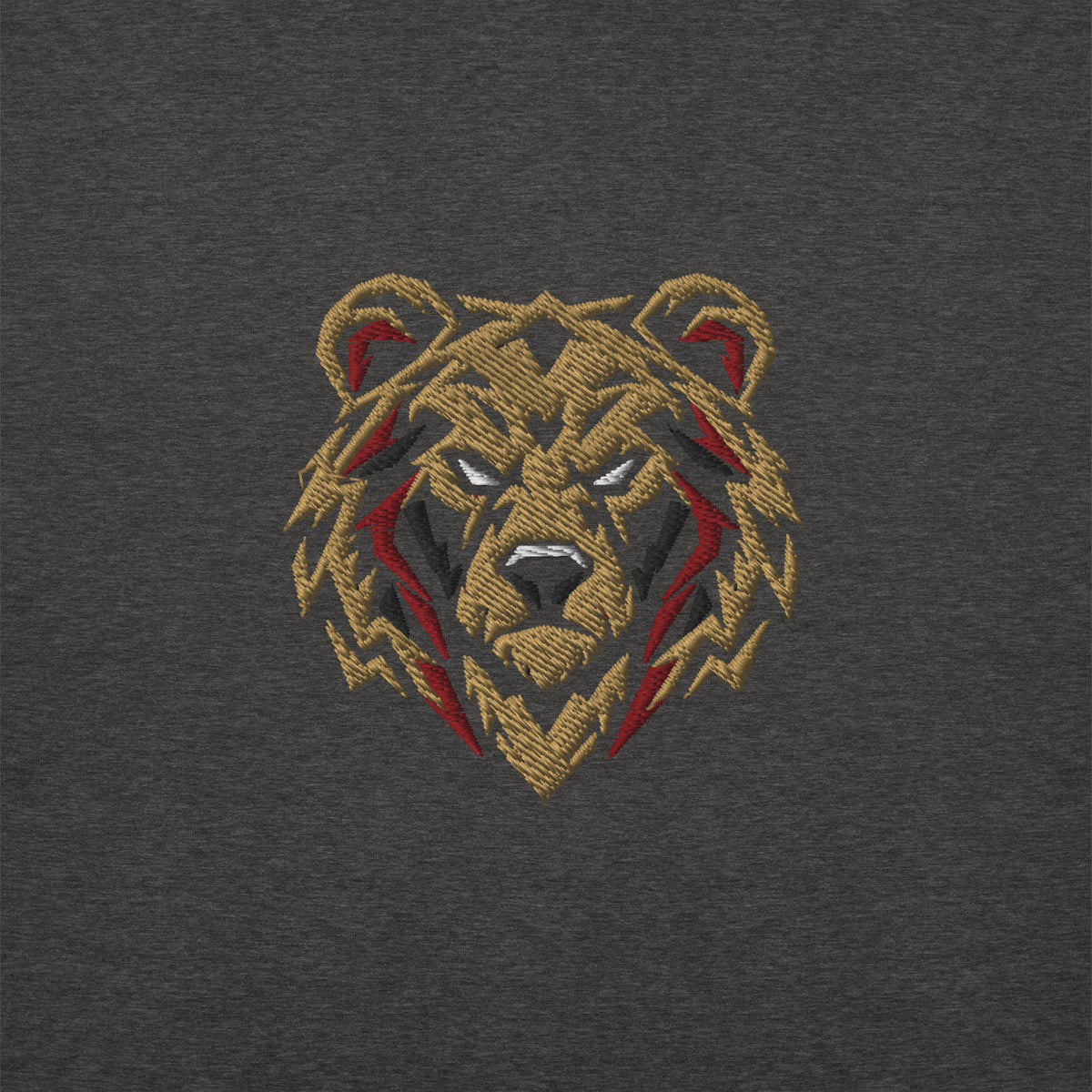 Bournemouth Inspired Geometric Bear Embroidered Football Sweatshirt