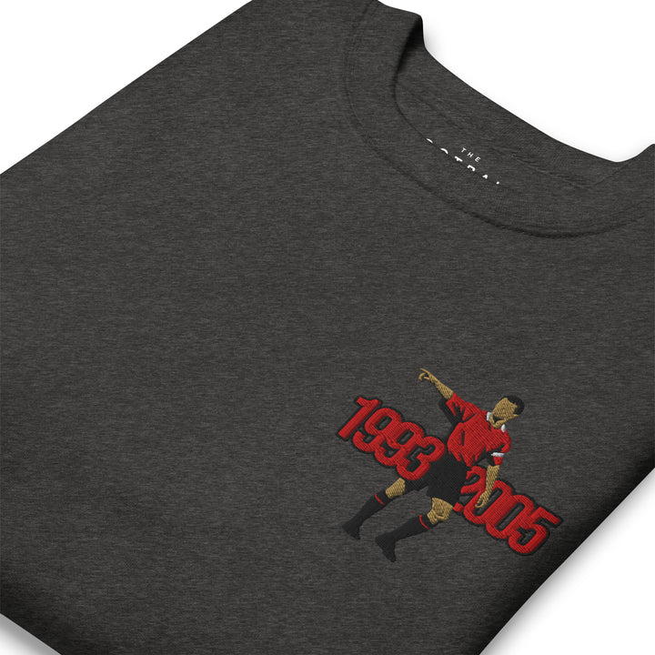 The Class of the 90s — Roy Keane Inspired Manchester United Embroidered Football Sweatshirt