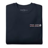 England World Cup Lion Embroidered Football Sweatshirt in navy blazer, alternate front view