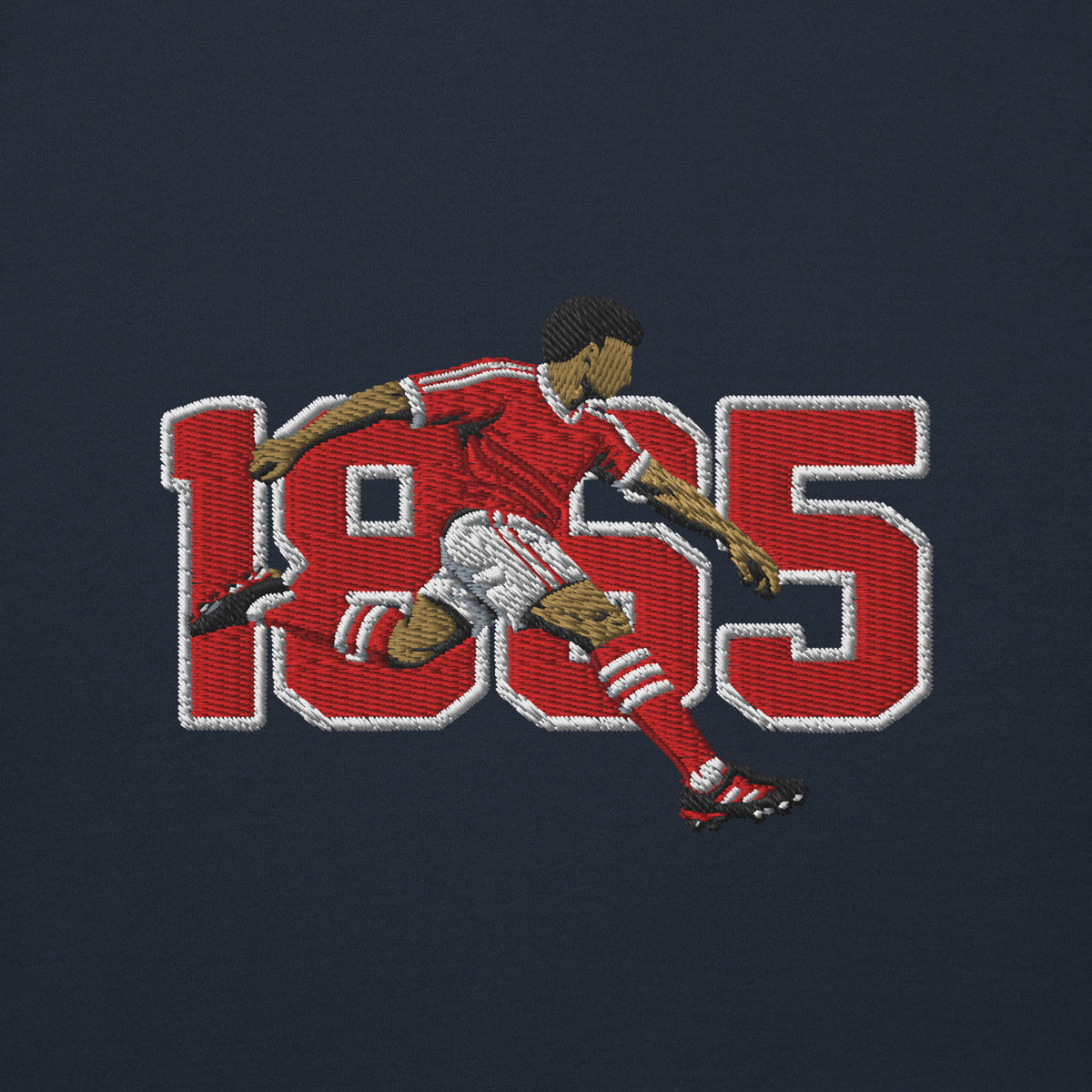 Nottingham 1865 retro embroidered football sweatshirt in Navy Blazer