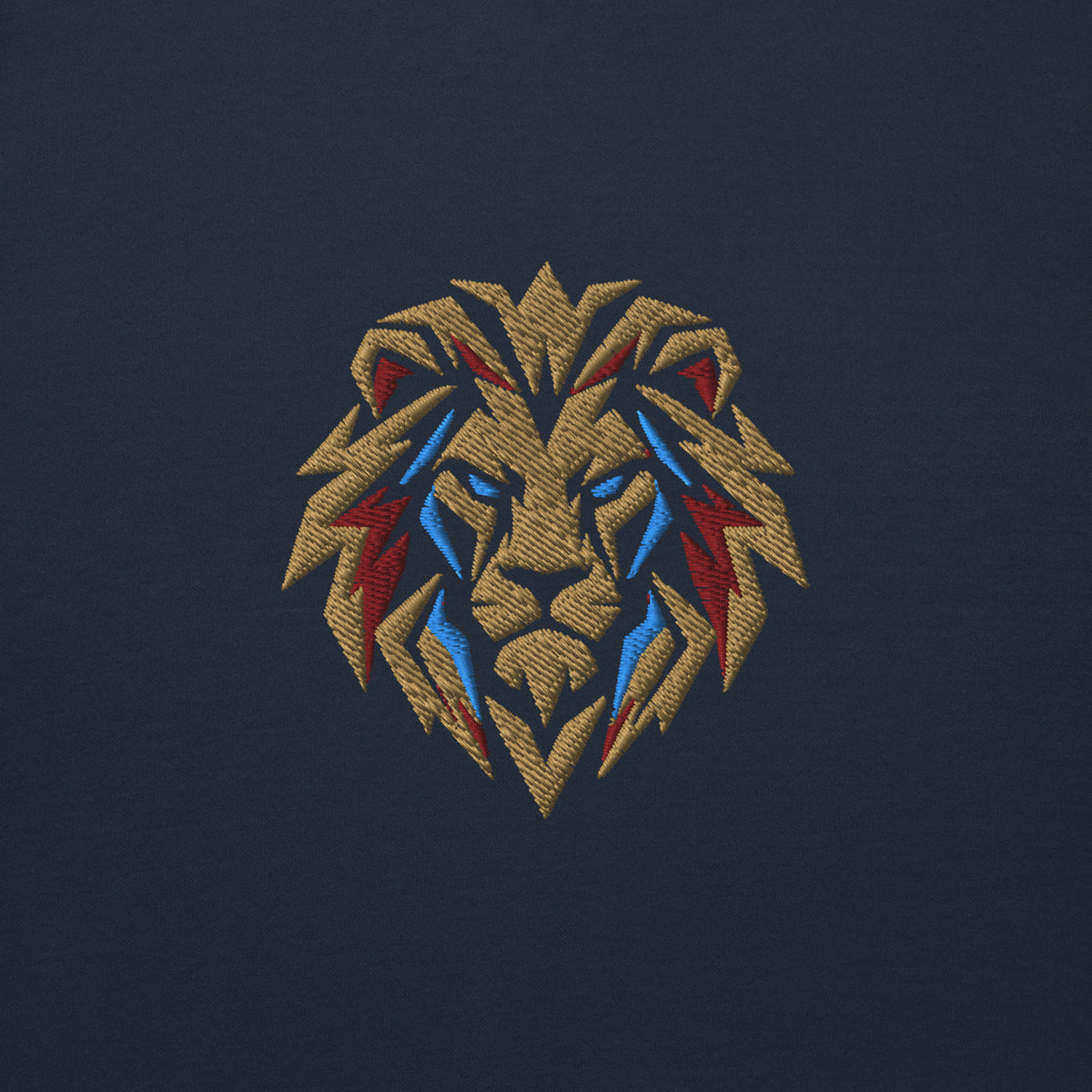 Aston Villa Inspired Geometric Lion Football Sweatshirt