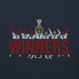 Aston Villa Inspired European Cup Champions Sweatshirt, navy blazer front view