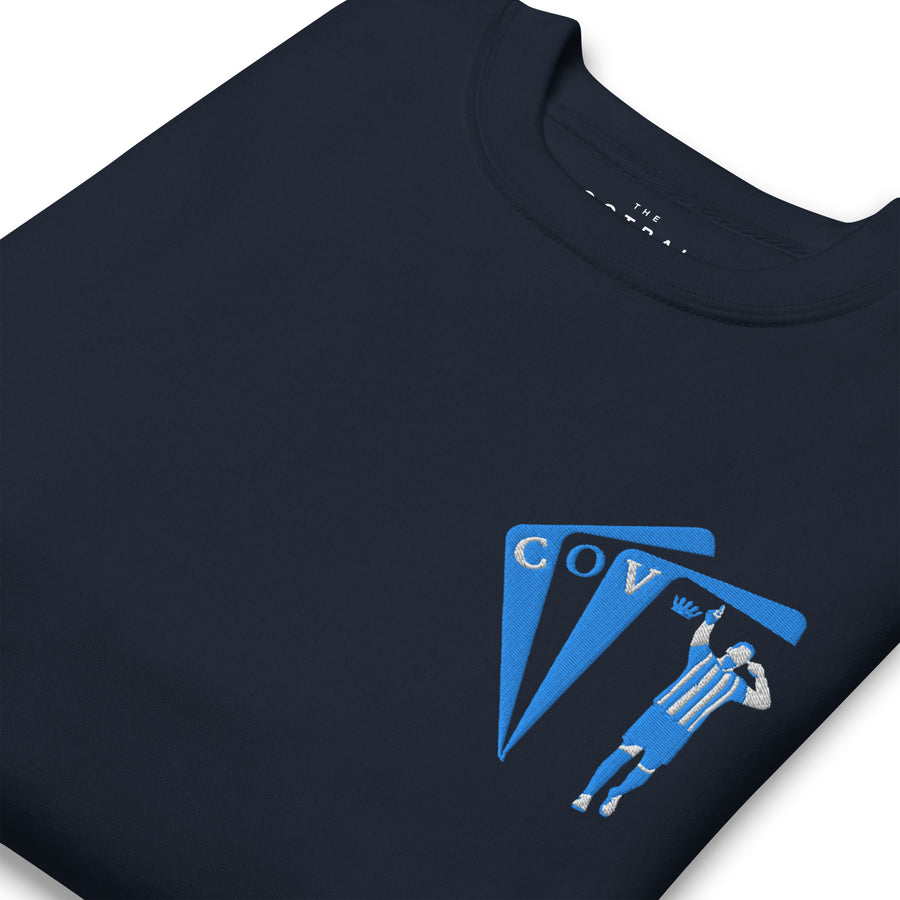 Mustapha Hadji Inspired Coventry King Embroidered Football Sweatshirt