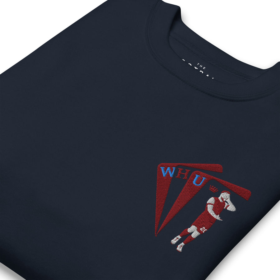 Jarrod Bowen Inspired West Ham King Embroidered Football Sweatshirt