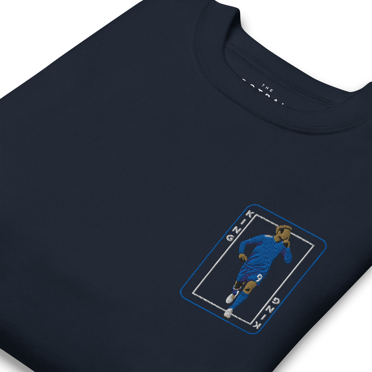 Jamie Vardy Inspired Leicester City King Embroidered Football Sweatshirt