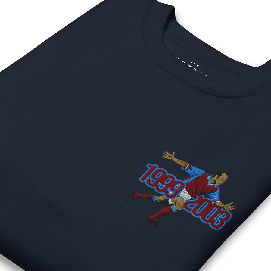 The Class of the 00s — Paolo Di Canio Inspired West Ham Embroidered Football Sweatshirt