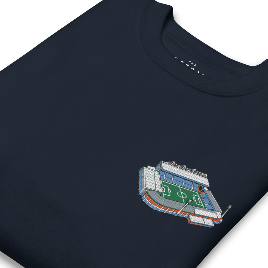 Elland Road Inspired Leeds United Embroidered Football Sweatshirt