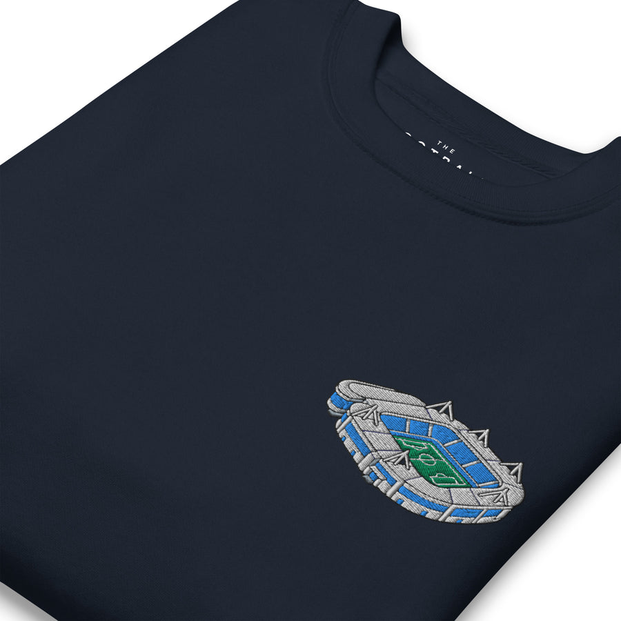 Coventry Building Society Arena Inspired Coventry City Embroidered Football Sweatshirt