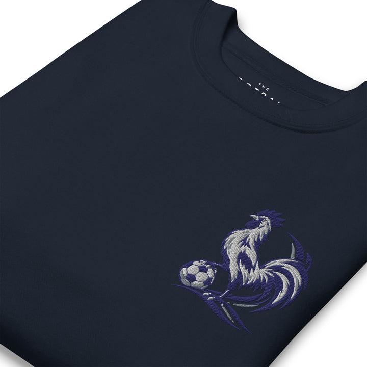 North London Cockerel Inspired Embroidered Football Sweatshirt