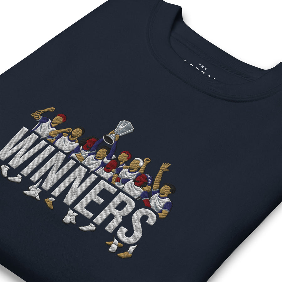 Tottenham Hotspur Inspired Europa League Champions Embroidered Football Sweatshirt
