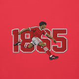 Nottingham 1865 retro embroidered football sweatshirt in Team Red
