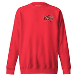 Nottingham 1865 retro embroidered football sweatshirt in Team Red