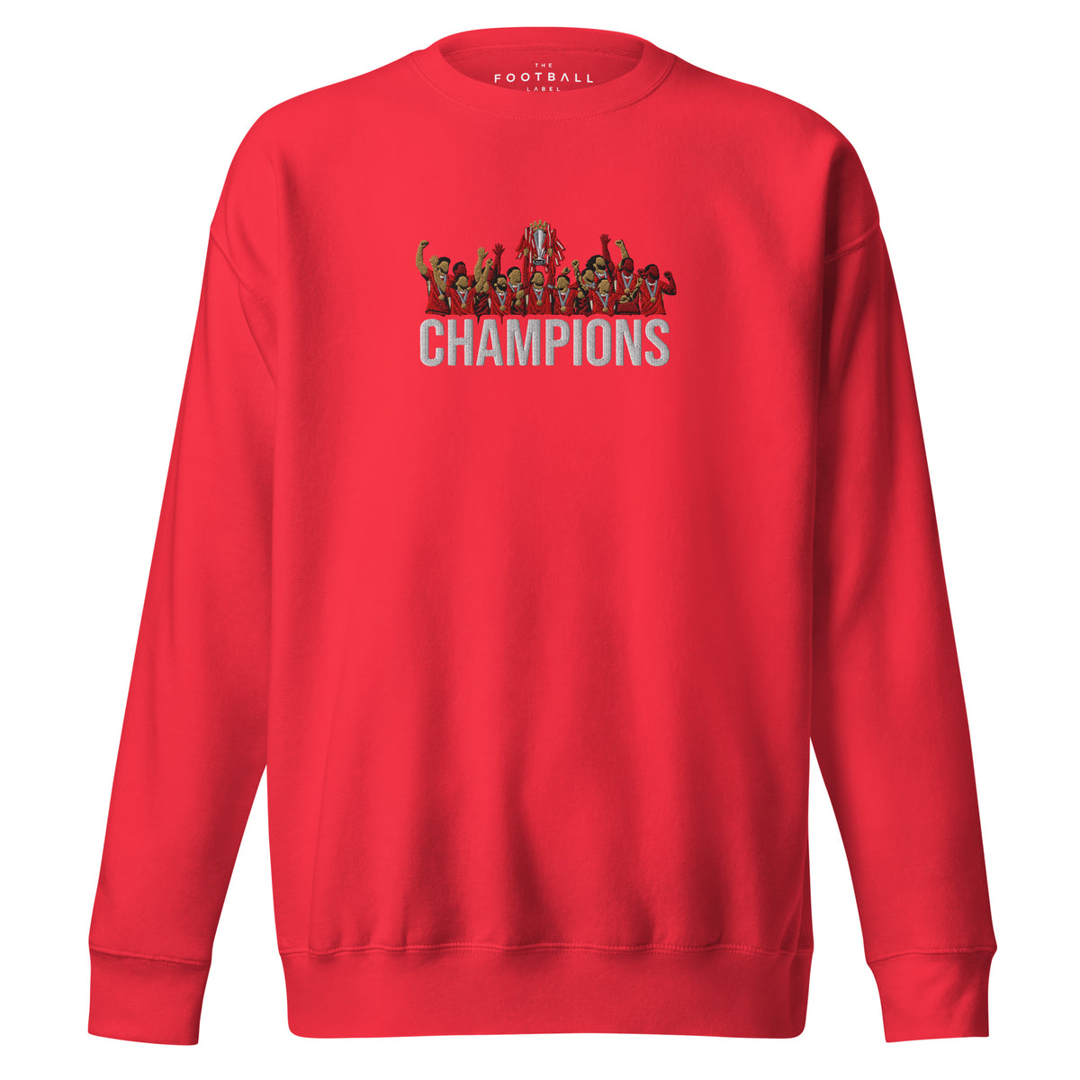 Liverpool Inspired 2024/25 Premier League Champions Embroidered Football Sweatshirt