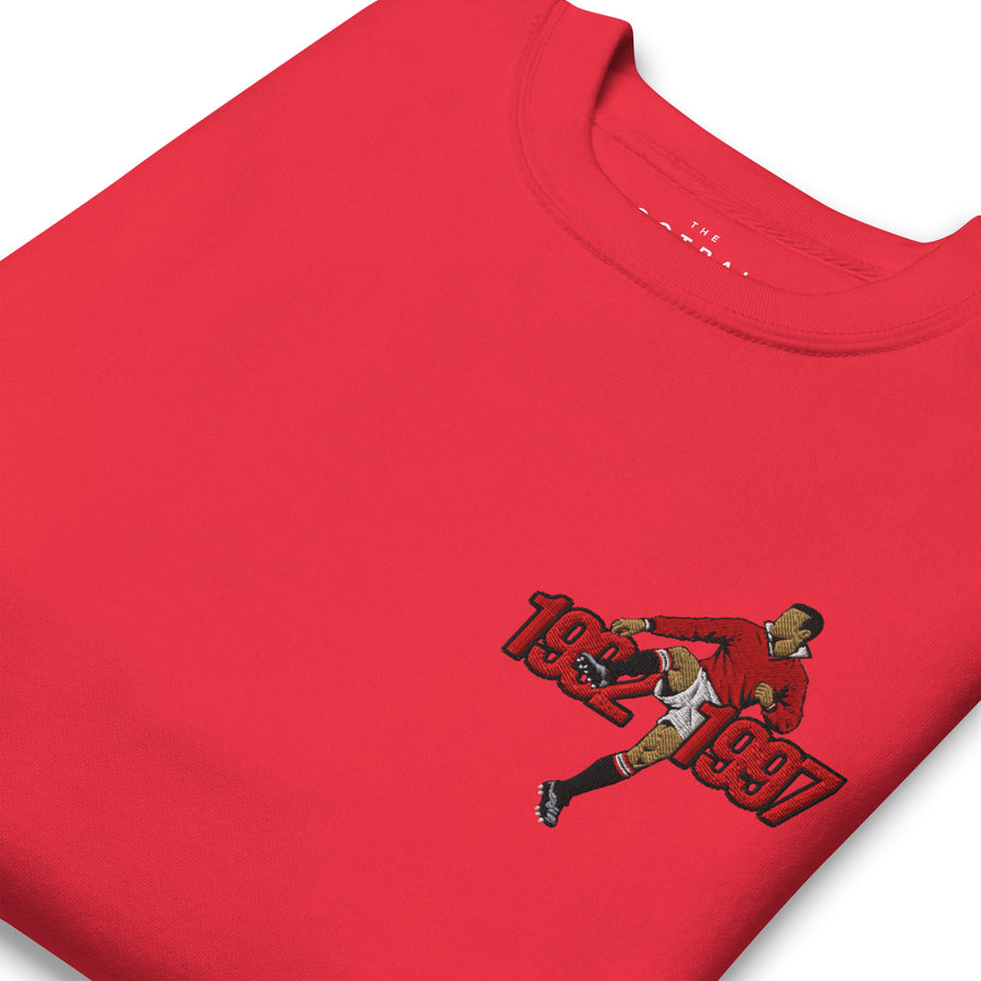 The Class of the 90s — Eric Cantona Inspired Embroidered Football Sweatshirt