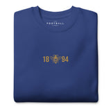 Manchester City Bee Embroidered Football Sweatshirt in team royal, alternate front view